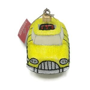 Yellow Taxi Cab Car Christmas Holiday Ornament Landmark Creations